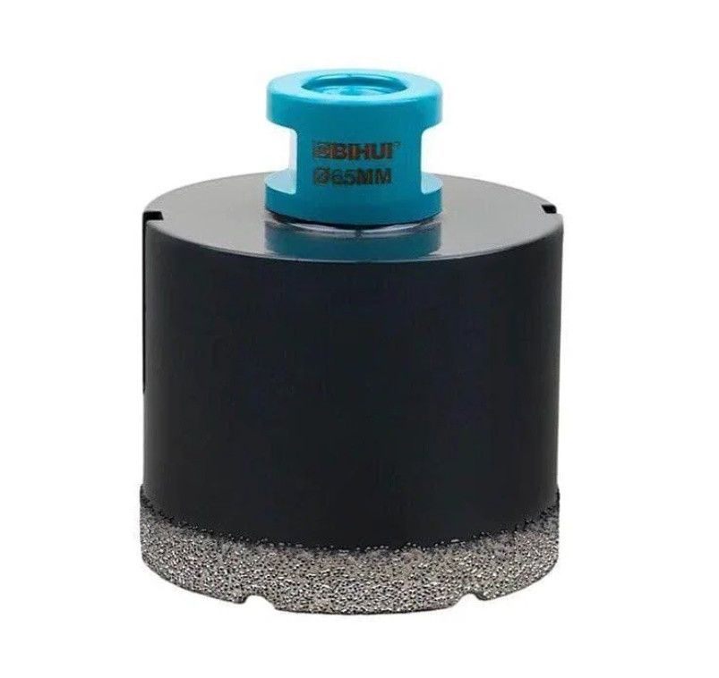 💎Алмазна коронка BIHUI TURBO ∅65 для сухого свердління М14 для УШМ, фото 1