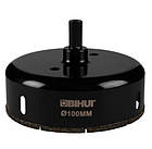 💎Алмазна коронка BIHUI гальванічна для мокрого свердління 100 мм, фото 2