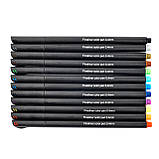 Маркери двусторонні Touch 80 кольлорів з пензликом та лайнери 24 кольору для малювання і скечтей, набір фломастерів, фото 4