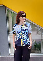 Блуза Алеся СВ-10 реглан кольорова абстракція