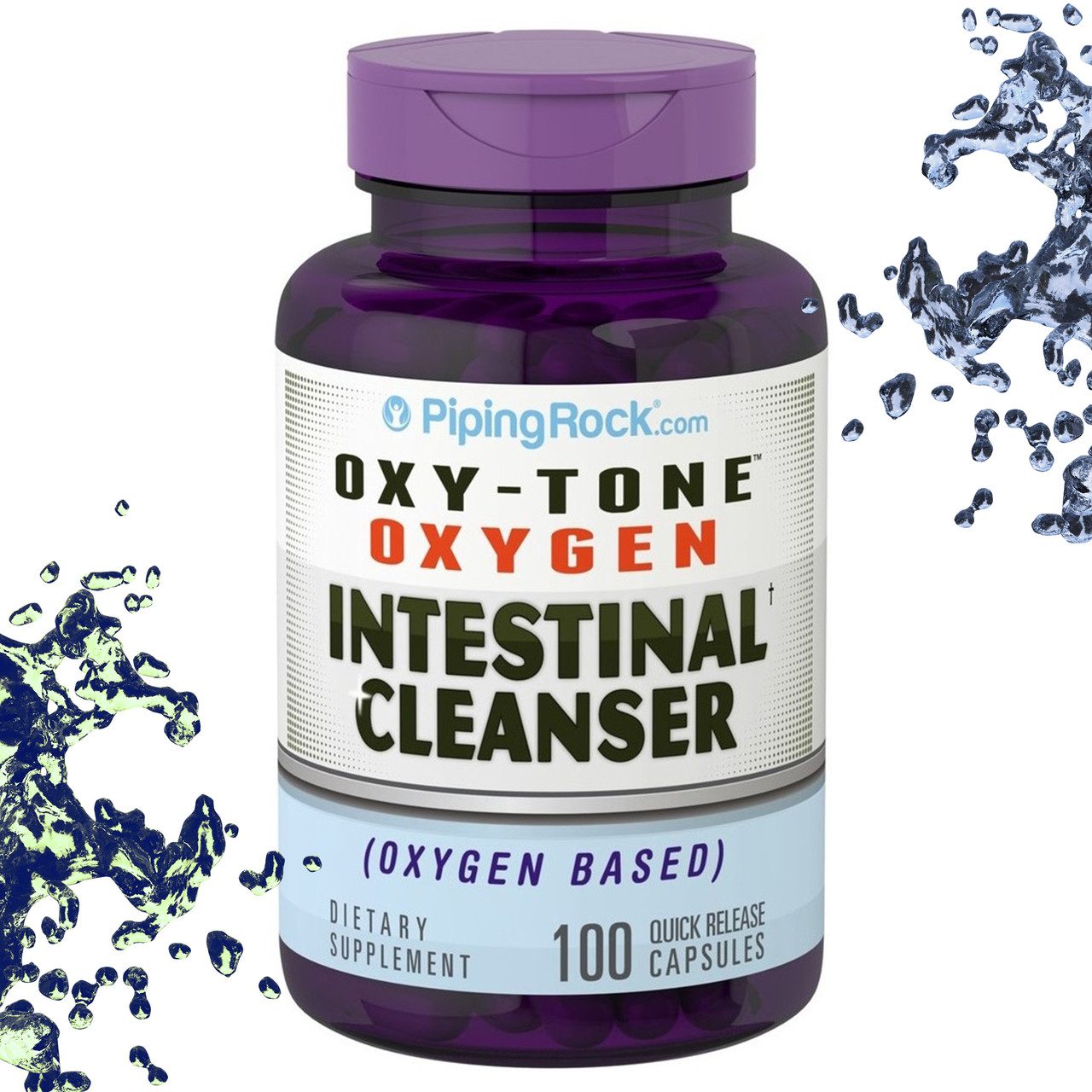 Добавка для кишечника Piping Rock Oxy-Tone Oxygen Intenstinal Clean 100 капсул, фото 1