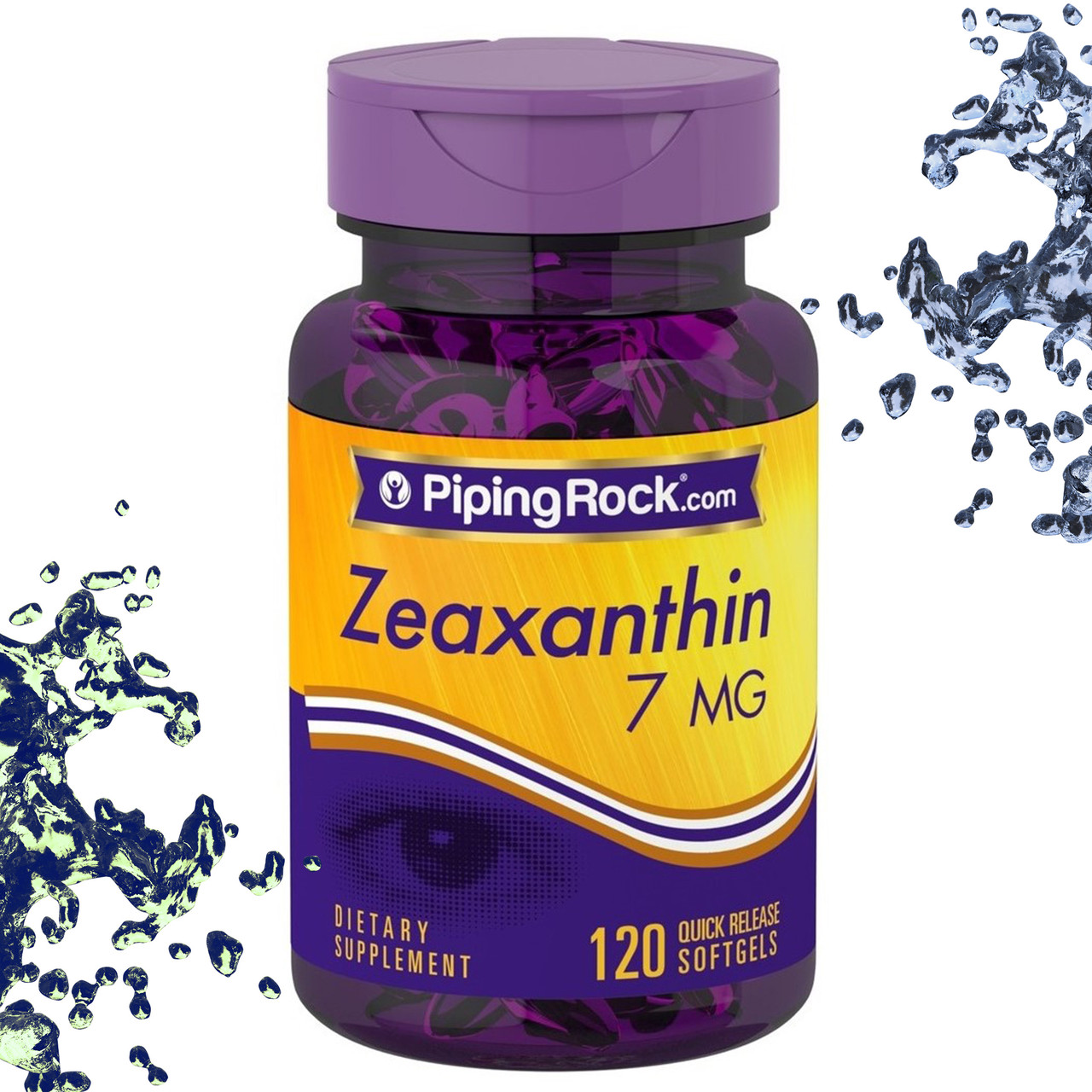 Вітаміни для очей Piping Rock Zeaxanthin 7 мг (Зеаксантин) 120 гелевих капсул