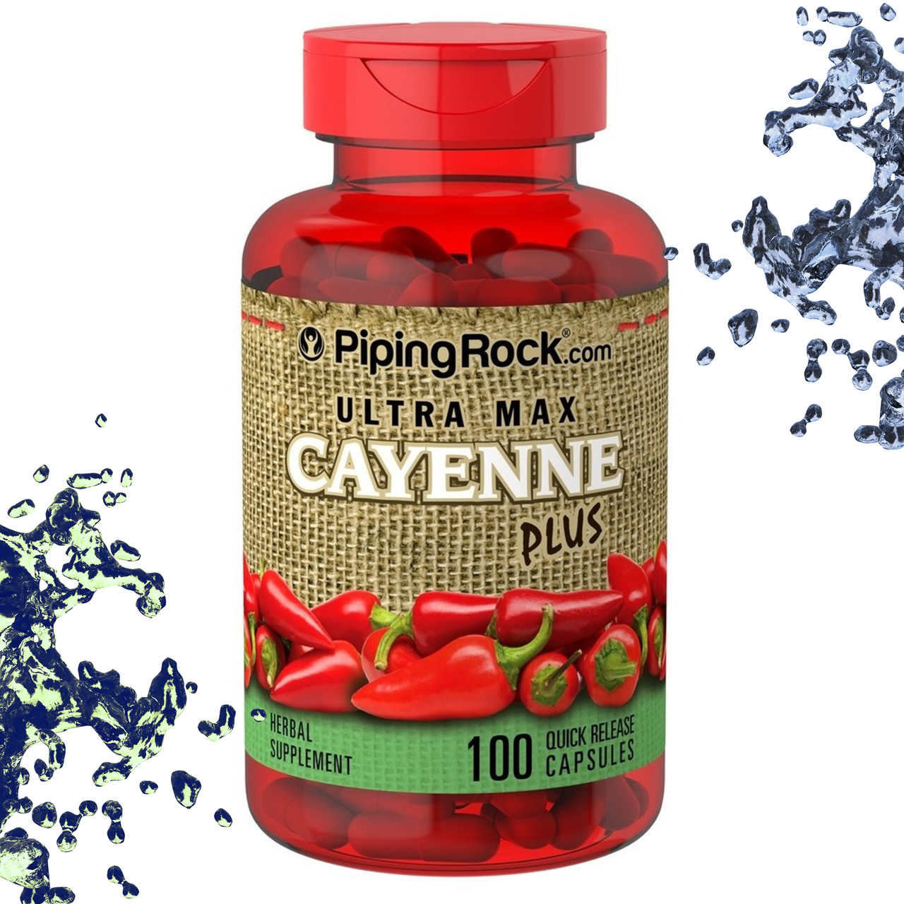 Добавка для кровообігу Piping Rock Cayenne Plus (Перець) 100 капсул, фото 1