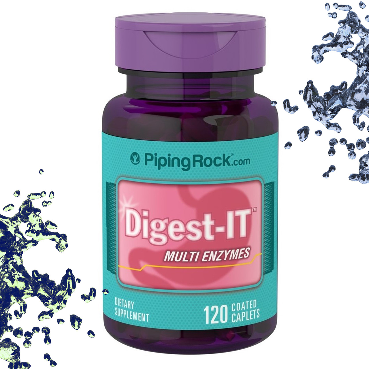 Ензим Piping Rock Digest IT Multi Enzyme 120 таблеток (до 08.2022), фото 1