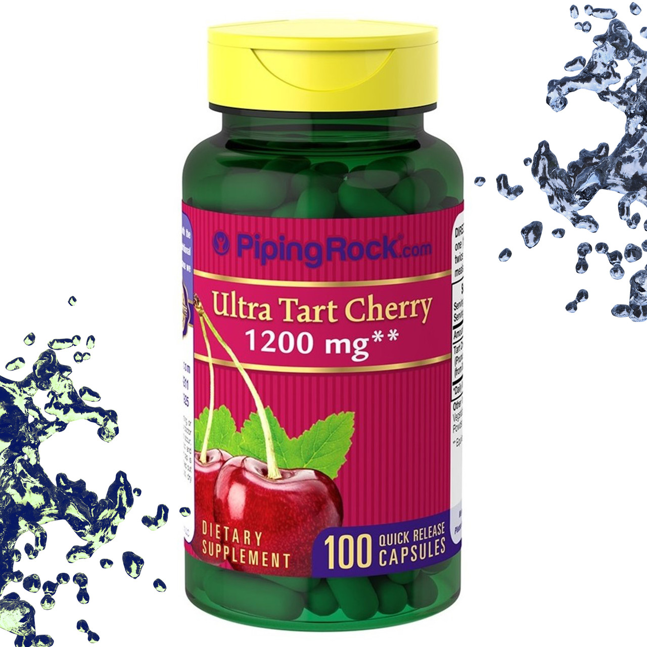 Терпка Вишня Piping Rock Ultra Tart Cherry 1200 мг 100 капсул, фото 1