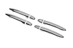 Накладки на ручки (4 шт, нерж) Carmos, Турецька сталь для Toyota Camry 2006-2011 рр
