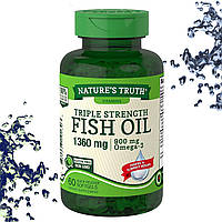 Рыбий жир Nature's Truth Triple Strength Fish Oil 1360 мг (900 мг Omega-3) 60 гелевых капсул