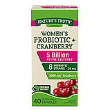 Пробіотик для жінок Nature's Truth women's Probiotic + Cranberry 40 капсул (Журавлина), фото 3