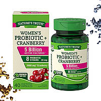 Пробиотик для женщин Nature's Truth Women's Probiotic + Cranberry 40 капсул (Клюква)