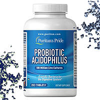 Пробиотик Puritan's Pride Probiotic Acidophilus (100 million Active Cultures) 250 таблеток