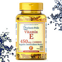 Вітамін Е Puritan's Pride Vitamin E 450 мг 100 гелевих капсул