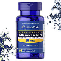 Мелатонин Puritan's Pride MELATONIN 5 мг 60 гелевых капсул