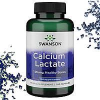 Кальцій Лактат Swanson Calcium Lactate 100 мг 100 капсул