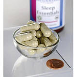 Добавка для сну Swanson Sleep Essentials (includes Gaba and Melatonin, Габа і Мелатонін) 60 капсул, фото 3