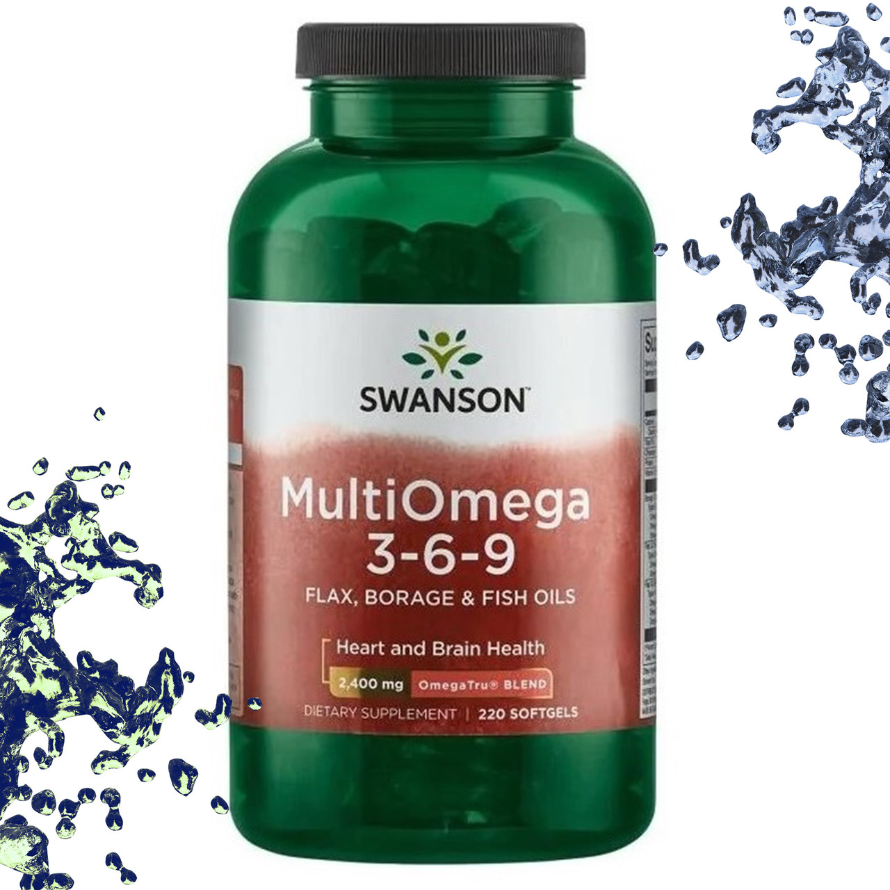 Жирні кислоти Swanson Multi Omega 3-6-9 220 гелевих капсул, фото 1