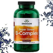 Вітамінний комплекс Swanson Super Stress B-Complex with Vitamin C 240 капсул
