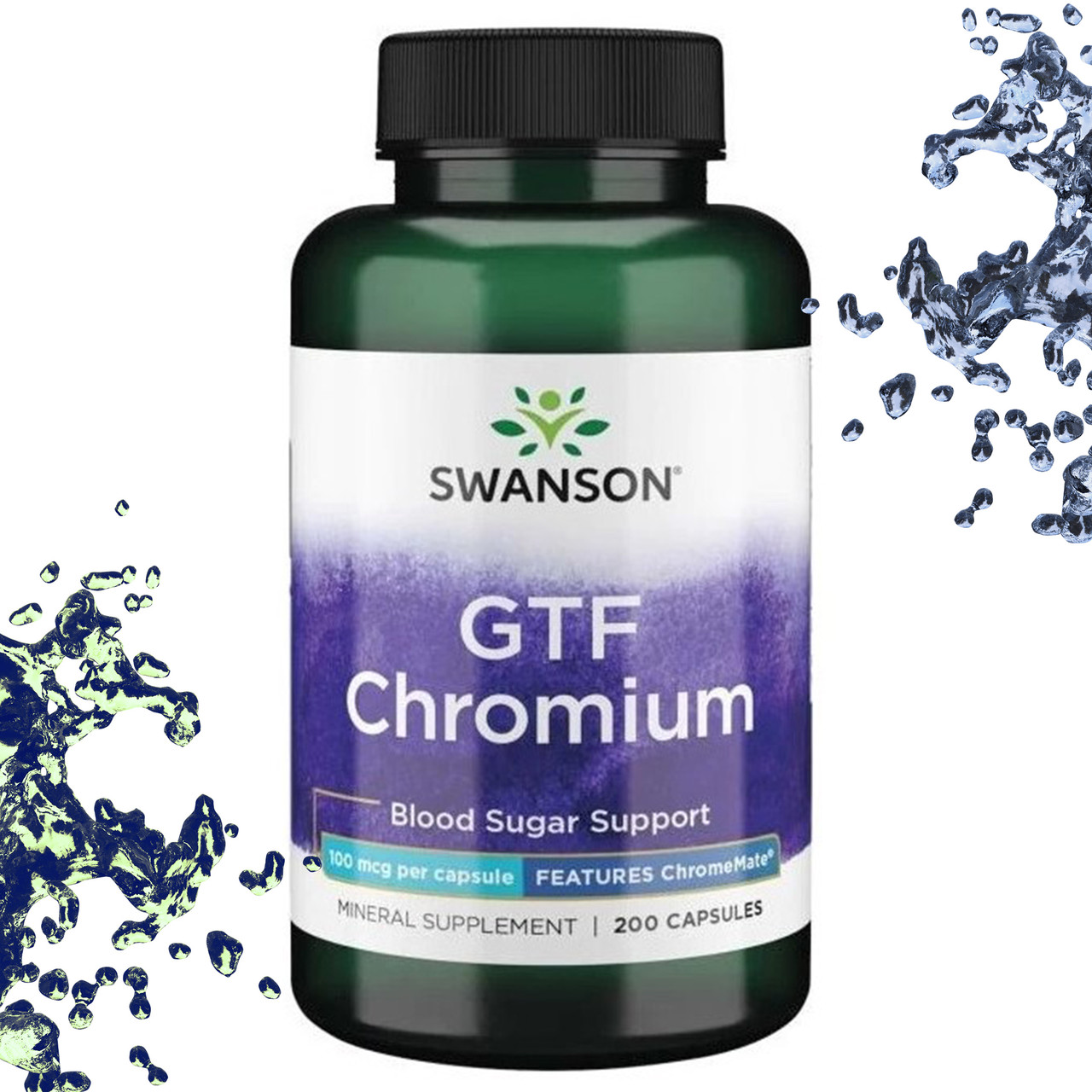 Хром Swanson GTF Chromium 100 мкг 200 капсул