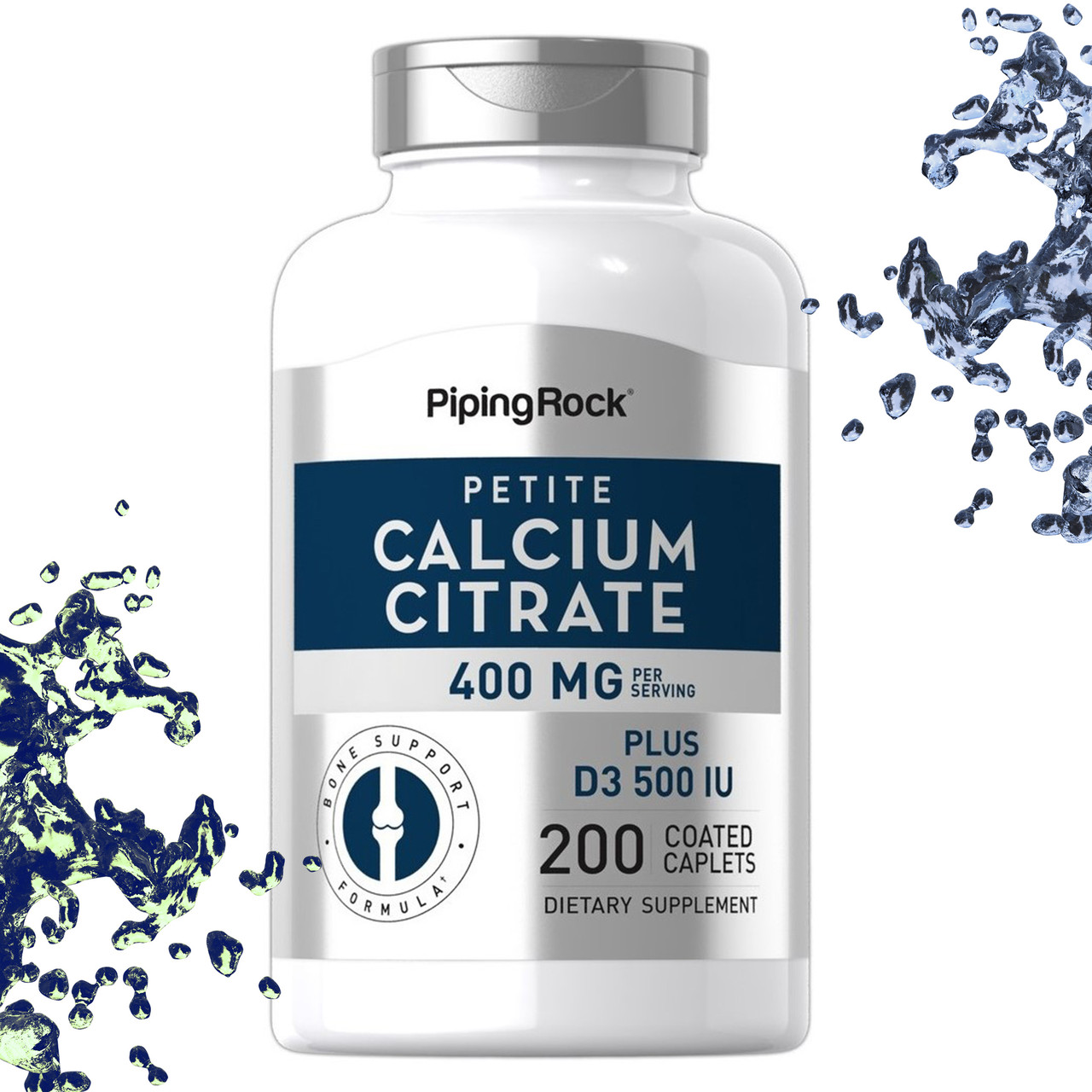 Piping Rock Calcium Citrate 400 mg plus D3 500 IU (Цитрат кальцію з Вітаміном Д3) 200 таблеток