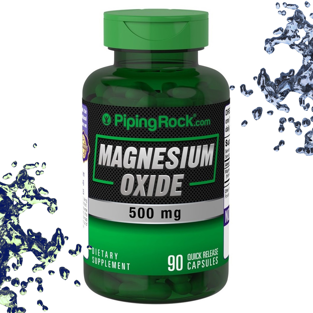 Магній Оксид Piping Rock Magnesium Oxide 500 мг 90 капсул, фото 1