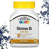 21st Century Stress B with Zinc (Вітамін В + Цинк) 66 таблеток