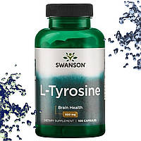 Л-тирозин Swanson L-Tyrosine 500 мг 100 капсул