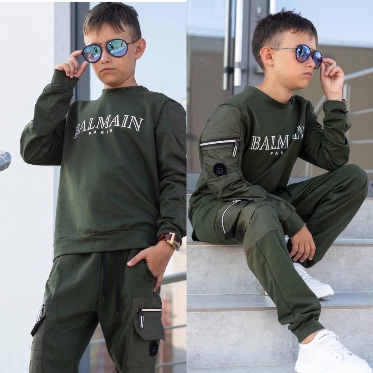 Трендовий спортивний костюм "Balmain", розміри на зріст 140-164