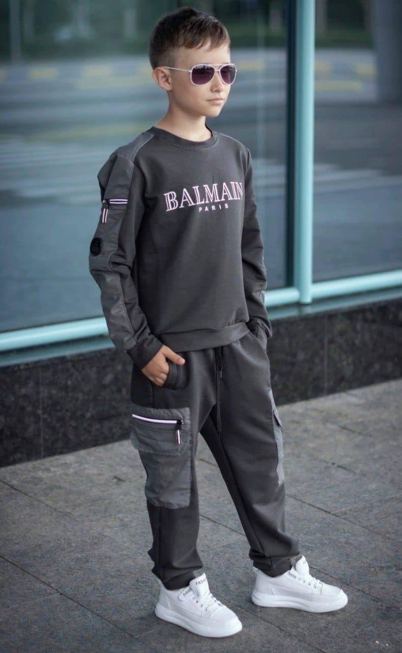 Трендовий спортивний костюм "Balmain", розміри на зріст 140-164