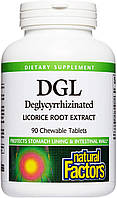 Специальный продукт Natural Factors DGL 90 таблеток (4384303630)