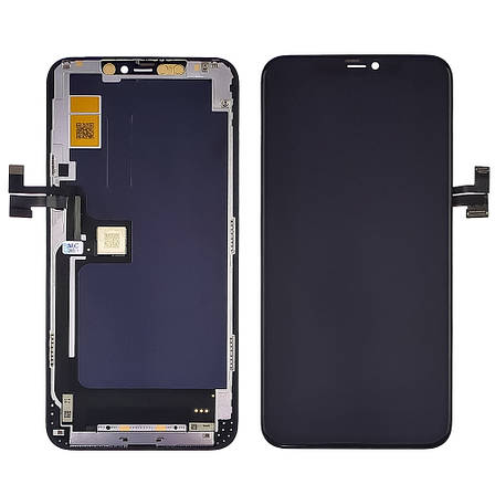Дисплей (lcd екран) для Apple iPhone 11 Pro Max з чорним тачскріном ZY-IN CELL, фото 2