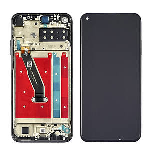 Дисплей (lcd екран) для Huawei P40 Lite E/Y7p (2020) з чорним тачскріном і корпусних рамкою, фото 2