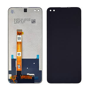 Дисплей (lcd екран) для Realme 6 Pro з чорним тачскріном, фото 2
