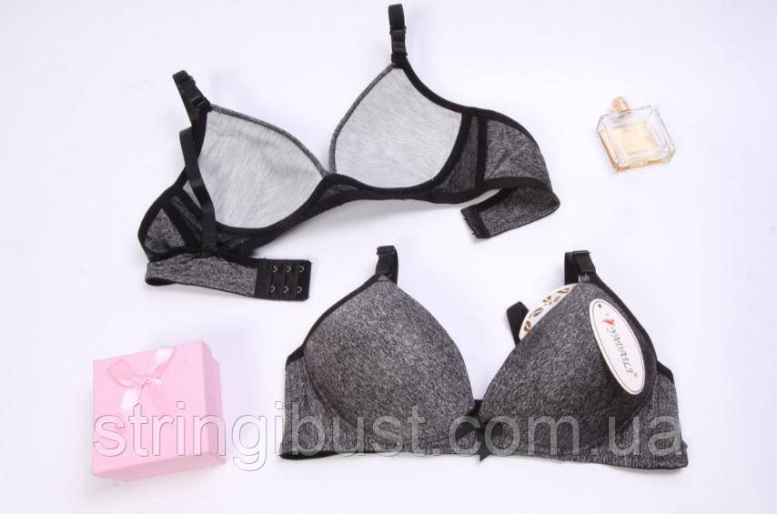 Бюстгальтер Yadaili без кісточок фібра 70 А сірий меланж (828), фото 1