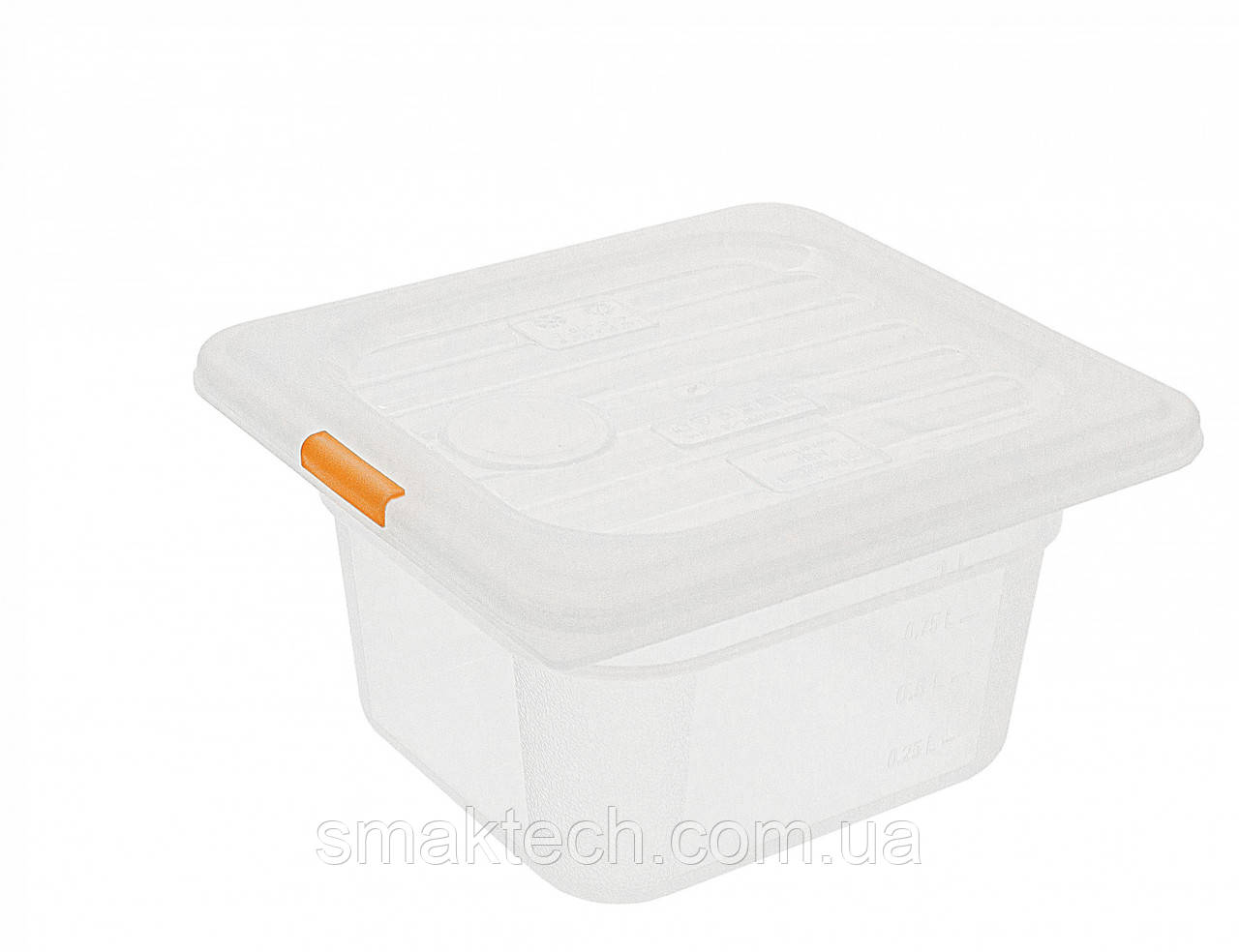 Контейнер для зберігання з кришкою поліпропілен 1/6 100 мм 1,25 л, фото 1