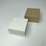 Коробка для подарунка, 90*90*50 мм, без вікна, біла, фото 6