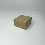 Коробка для подарунка, 90*90*50 мм, без вікна, крафт, фото 4