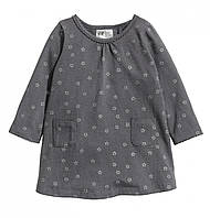 Платье трикотажное для девочки H&M 0276242017 080 см (9-12 months) Серый