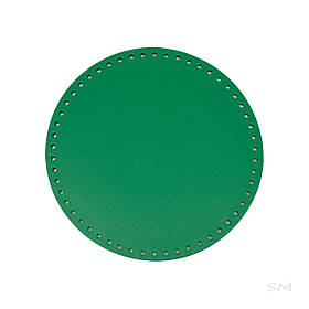 Дно сумки кругле (20 см), колір Смагагдовий