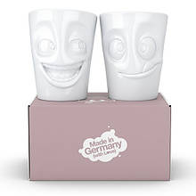 Набір фарфорових чашок без ручок з серії емоційної посуду "Сміх і смакота" від німецького бренду Tassen