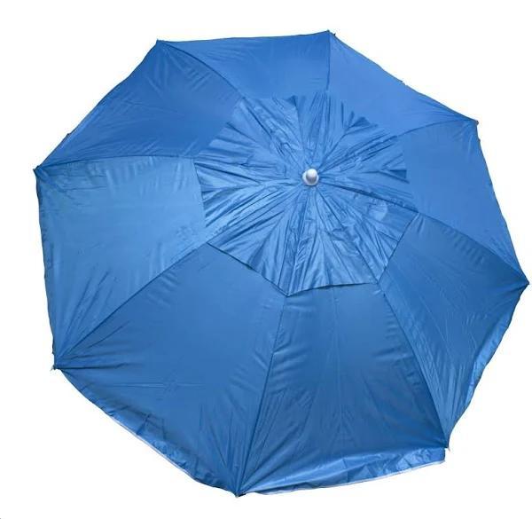 Пляжна парасолька 1,8 м із нахилом, з вітровим клапаном, чохол. Синій, Зелений, Червоний, фото 1