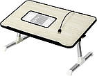 Столик для ноутбука підставка Laptop table A8 з USB-вентилятором, фото 3