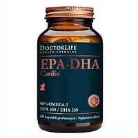 Риб'ячий Жир Висококонцентрований Омега 3 60 кап Doctor Life EPA-DHA Cardio Omega 3 США Доставка з ЄС