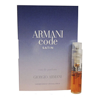 Парфюмированная вода Giorgio Armani Code Satin 1,2ml пробник оригинал, цветочно-фруктовый аромат для женщин