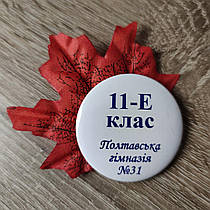 Значки для 11-класників з листочками
