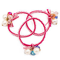 Гумка "Косочка" з перлами та чеським кришталем