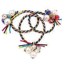 Гумка "Косочка" з перлами та чеським кришталем