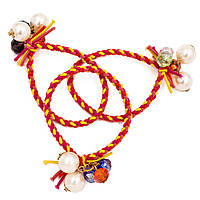 Гумка "Косочка" з перлами та чеським кришталем