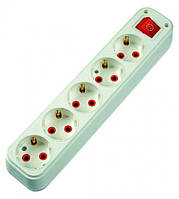 Колодка 5 гнізд із заземленням і вимикачем Profitec