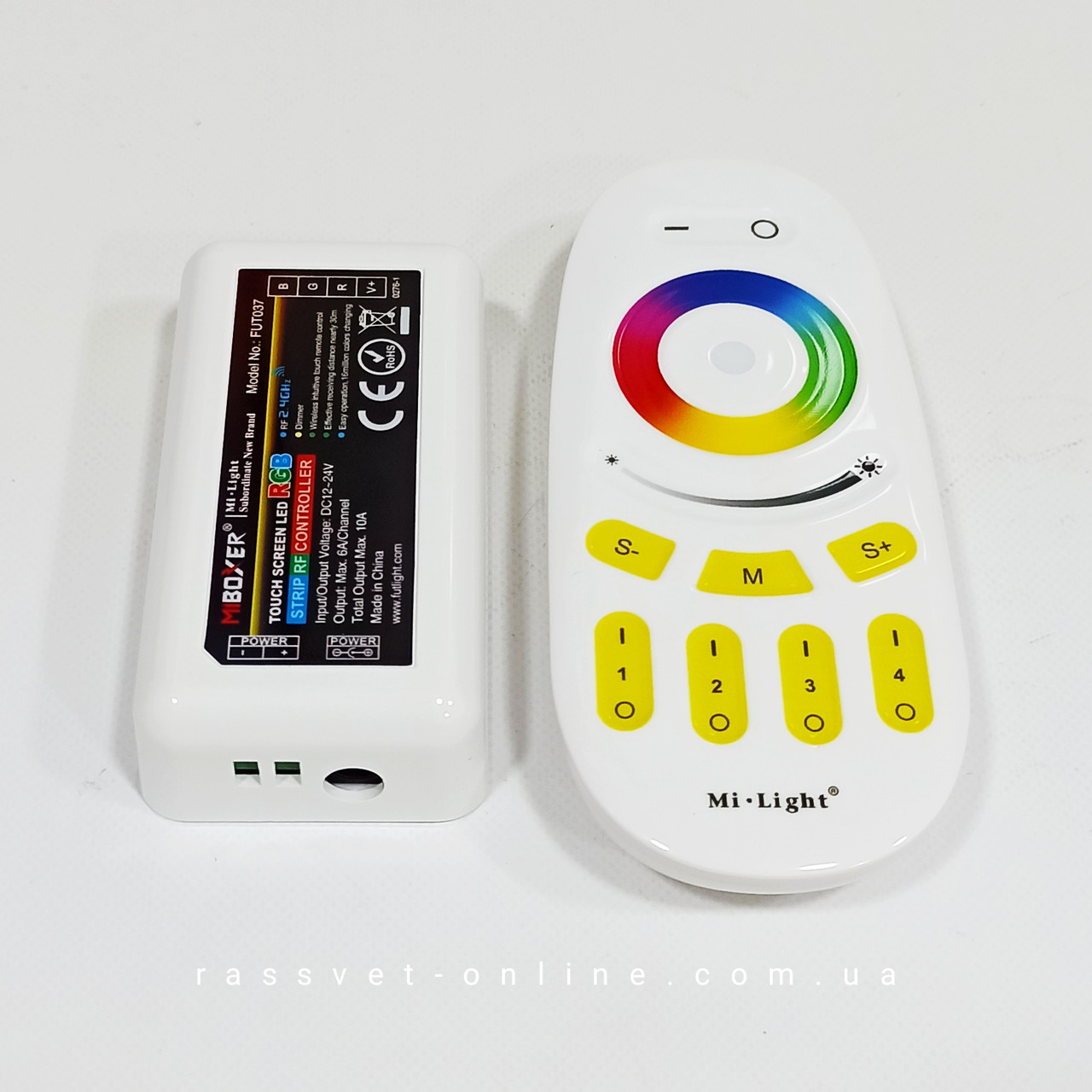 RGBW контроллер №84 Miboxer Mi-Light FUT038 10А для светодиодных лент RGB+W RGB 12-24В для пультов 4 zone - фото 6 - id-p1452427137