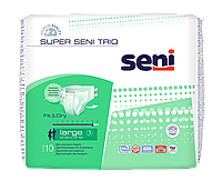 Подгузники для взрослых SUPER SENI Trio 3 LARGE 10шт. Air