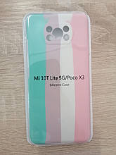 Чехол для Xiaomi Mi 10T Lite / Poco X3 / Poco X3 Pro Silicone Case Rainbow